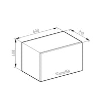 Vicco Pensile universale Calcestruzzo 60 cm con porta a ribalta
