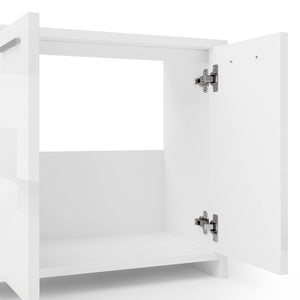 Vicco Set mobili bagno Bianco lucido 2 parti