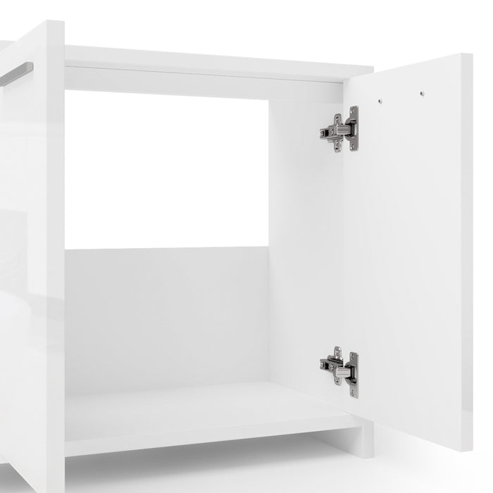 Vicco Set mobili bagno Bianco lucido 2 parti