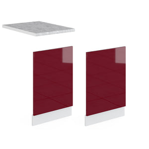 Vicco Pannello frontale Rosso lucido 45 cm , PL Antracite