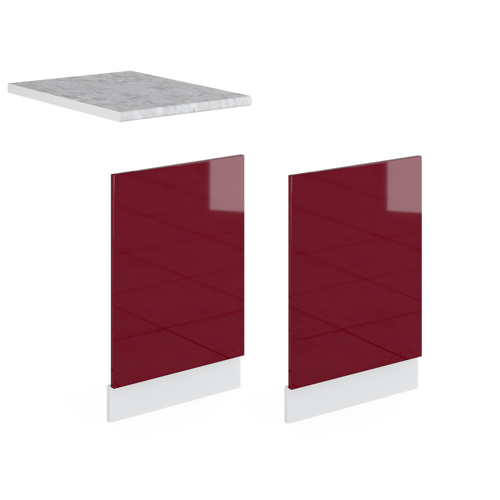 Vicco Mobili da cucina Rosso 45 cm Senza piano di lavoro