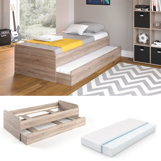 Vitalispa Letto per bambini Sonoma 90x200 cm con materasso