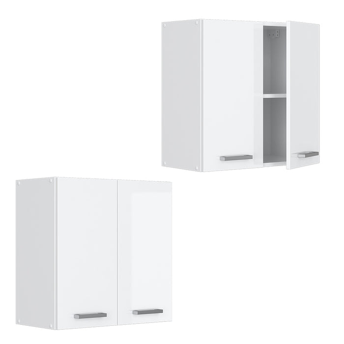 Vicco Pensile da cucina Bianco lucido 60 cm