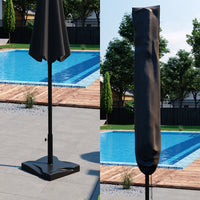 OK-Living Ombrello a semaforo Antracite 270 cm con coperchio protettivo e supporto