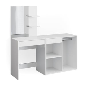 Vicco Tavolo da toeletta Bianco 60 cm con armadio