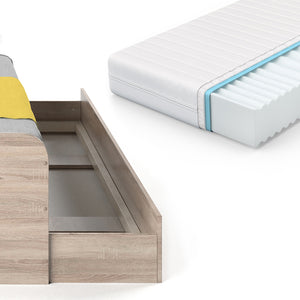 Vitalispa Letto per bambini Sonoma 90x200 cm con materasso