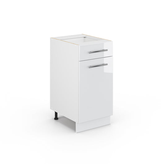 Vicco Mobiletto bagno Bianco lucido 40 x 82 cm senza piano di lavoro