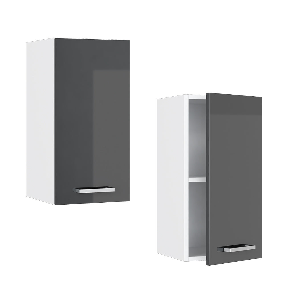 Vicco Pensile da cucina Antracite lucido 30 cm