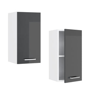 Vicco Pensile da cucina Antracite lucido 30 cm