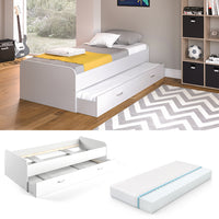 Vitalispa Letto per bambini Bianco 90x200 cm con materasso