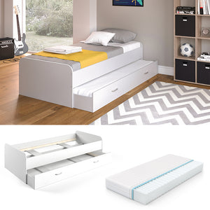 Vitalispa Letto per bambini Bianco 90x200 cm con materasso