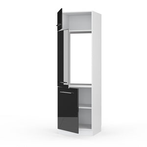 Vicco Armadio frigorifero Antracite lucido 60 cm