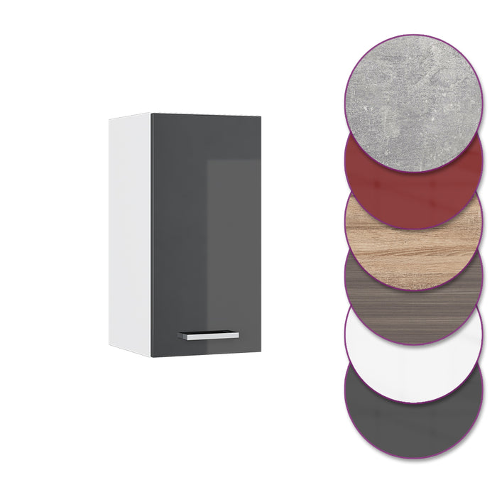 Vicco Pensile da cucina Antracite lucido 30 cm