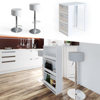 Vicco Tavolo bar alto Bianco 57 x 80 cm