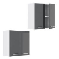 Vicco Pensile da cucina Antracite lucido 60 cm