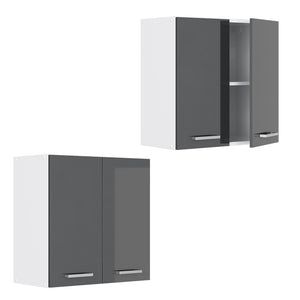 Vicco Pensile da cucina Antracite lucido 60 cm