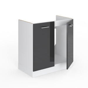 Vicco Mobile lavello cucina Antracite lucido 80 cm , PL Antracite