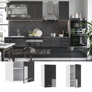 Vicco Pensile da cucina Antracite lucido 40 cm