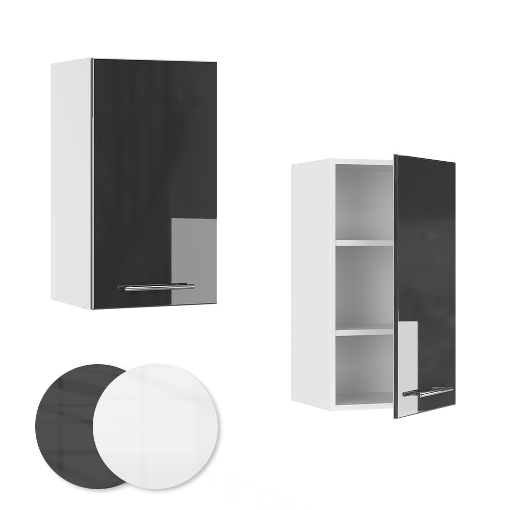 Vicco Pensile da cucina Antracite lucido 40 cm