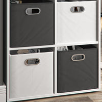 Vicco Scatola pieghevole Antracite 30 x 30 cm Set di 4