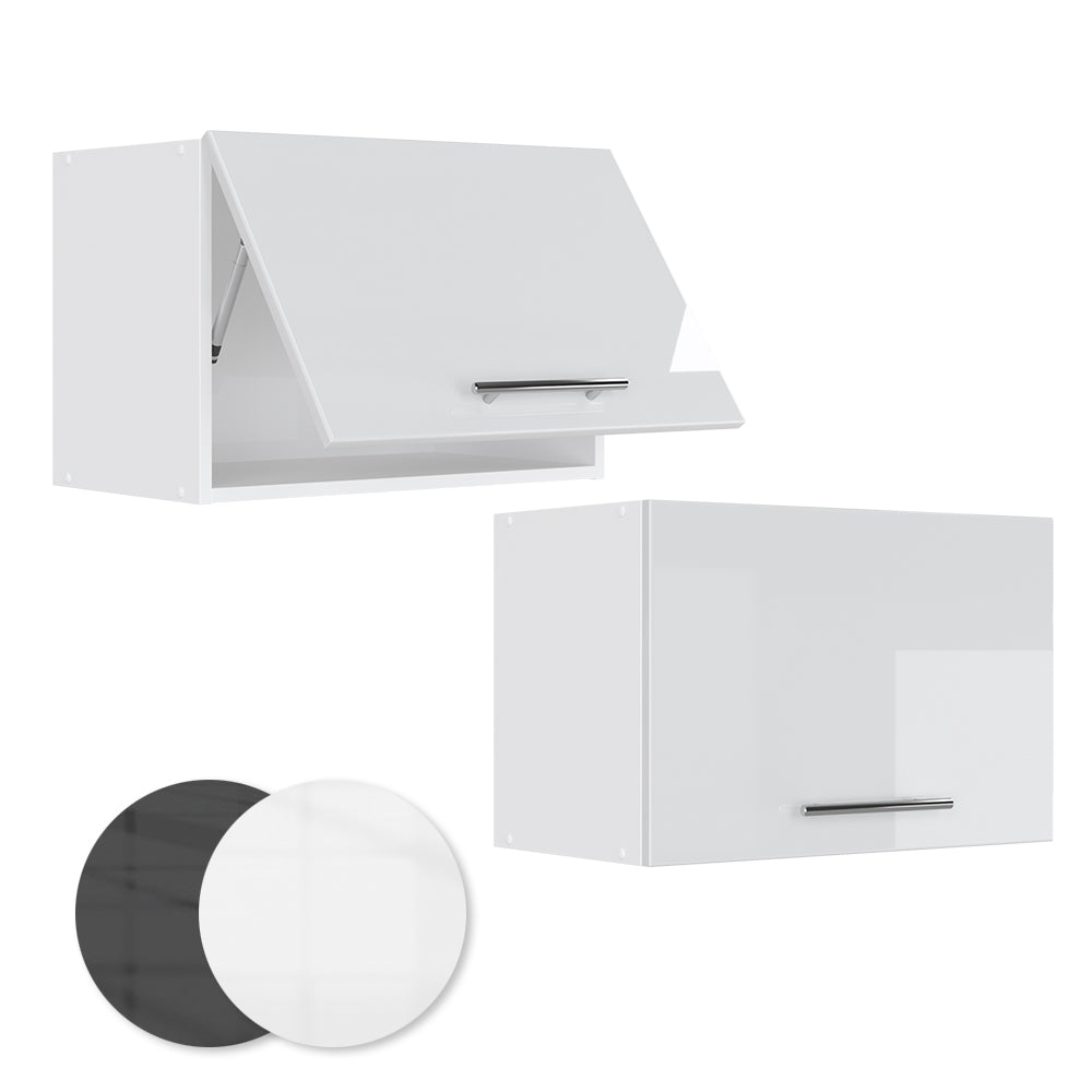 Vicco Pensile da cucina Bianco lucido 60 cm Piatto