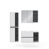 Vicco Set mobili bagno Bianco 3 parti