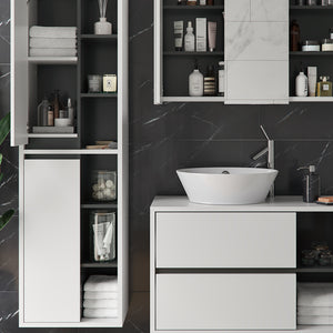 Vicco Set mobili bagno Bianco 3 parti