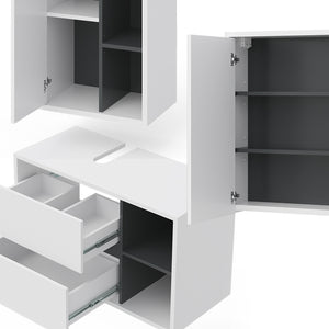 Vicco Set mobili bagno Bianco 3 parti