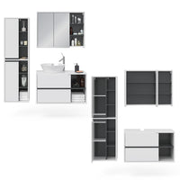 Vicco Set mobili bagno Bianco 3 parti