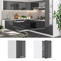 Vicco Mobile angolare da cucina Antracite lucido 57 cm