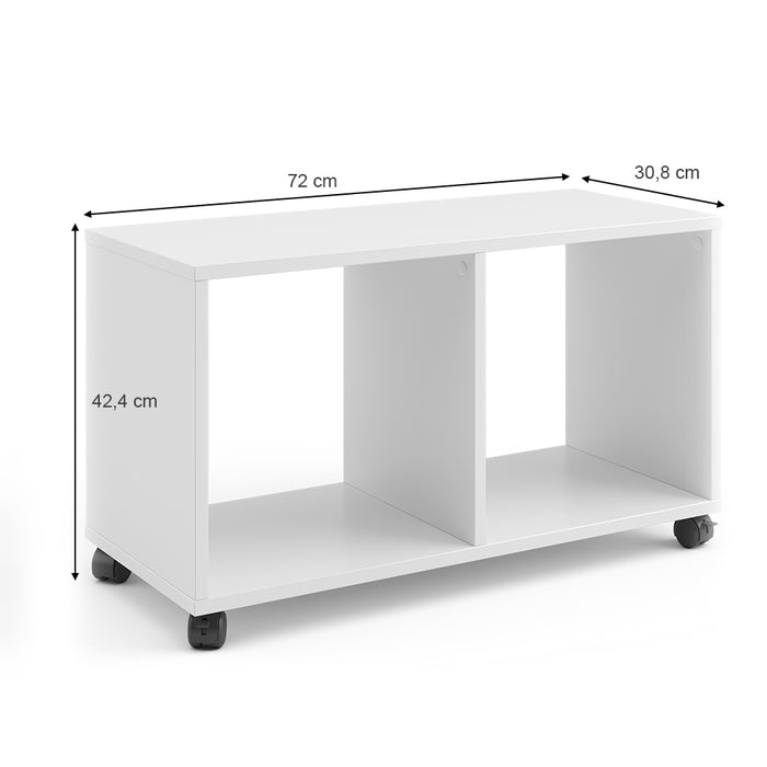 Vicco Tavolino Bianco 72 x 30.8 cm