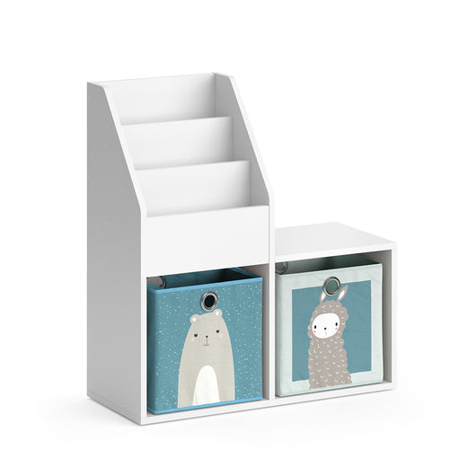 Vicco Libreria bambini Bianco 30.9 x 79 cm Mini, con 2 scatole pieghevoli opt.6
