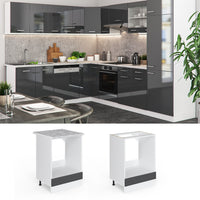 Vicco Mobile per forno da incasso Antracite lucido 60 cm , PL Antracite