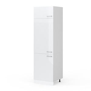 Vicco Dispensa universale Bianco lucido 60 cm con porte