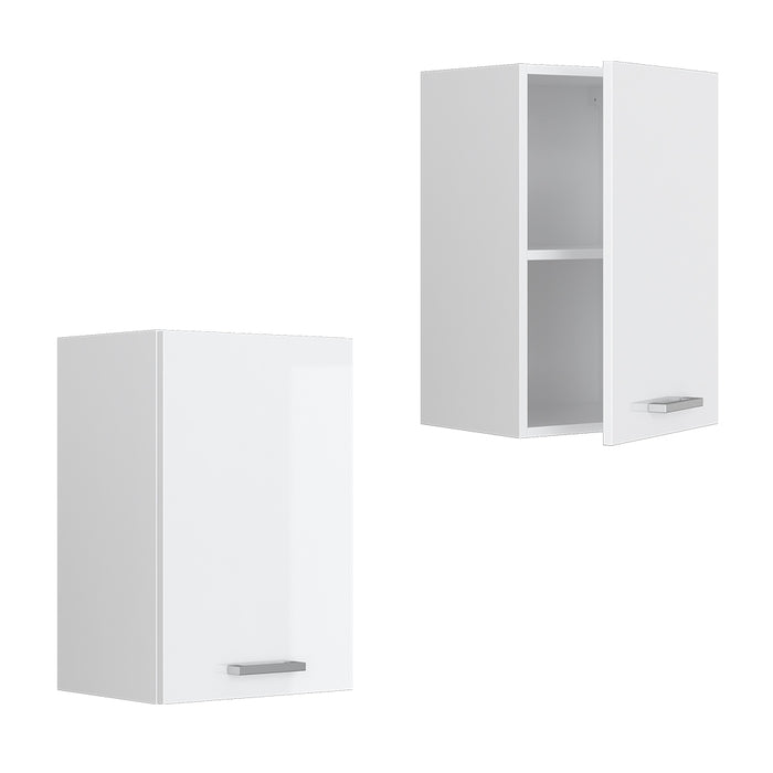 Vicco Pensile da cucina Bianco lucido 40 cm