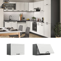 Vicco Pensile da cucina Bianco casa di campagna 60 cm Piatto