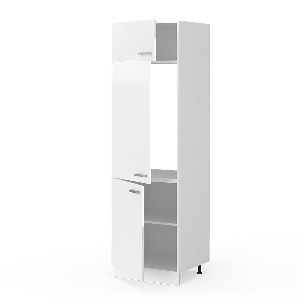 Vicco Dispensa universale Bianco lucido 60 cm con porte