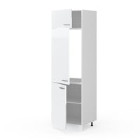Vicco Dispensa universale Bianco lucido 60 cm con porte
