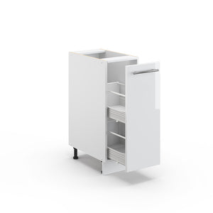 Vicco Mobiletto bagno Bianco lucido 30 x 82 cm senza piano di lavoro