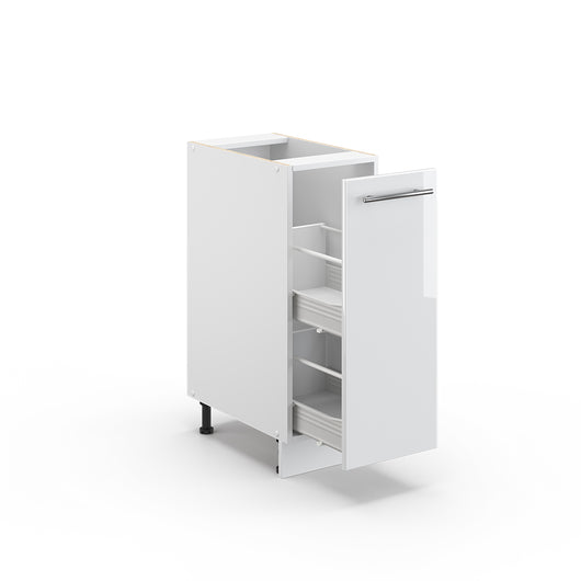 Vicco Mobiletto bagno Bianco lucido 30 x 82 cm senza piano di lavoro