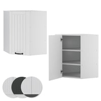 Vicco Mobile angolare da cucina Bianco casa di campagna 57 cm