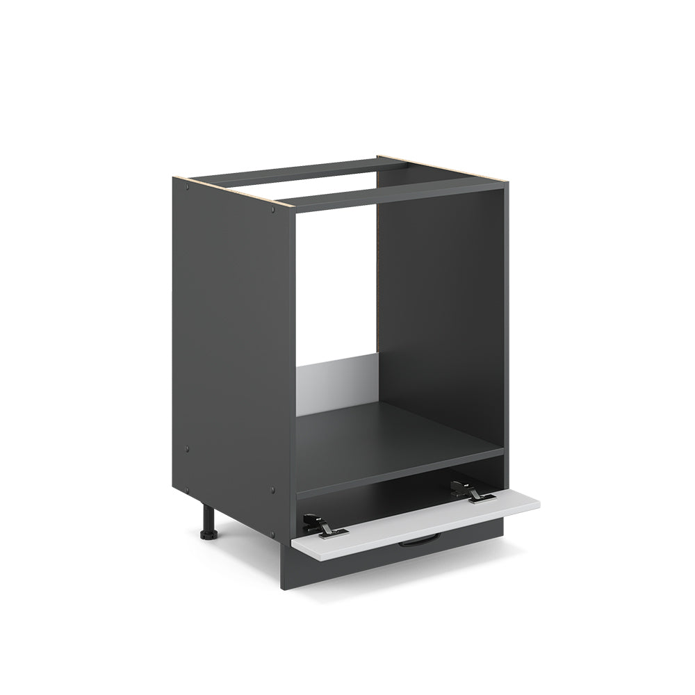 Vicco Mobile per forno da incasso Bianco casa di campagna 60 cm , PL Antracite