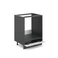 Vicco Mobile per forno da incasso Bianco casa di campagna 60 cm , PL Antracite