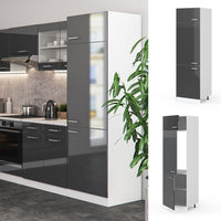 Vicco Armadio frigorifero Antracite lucido 60 cm