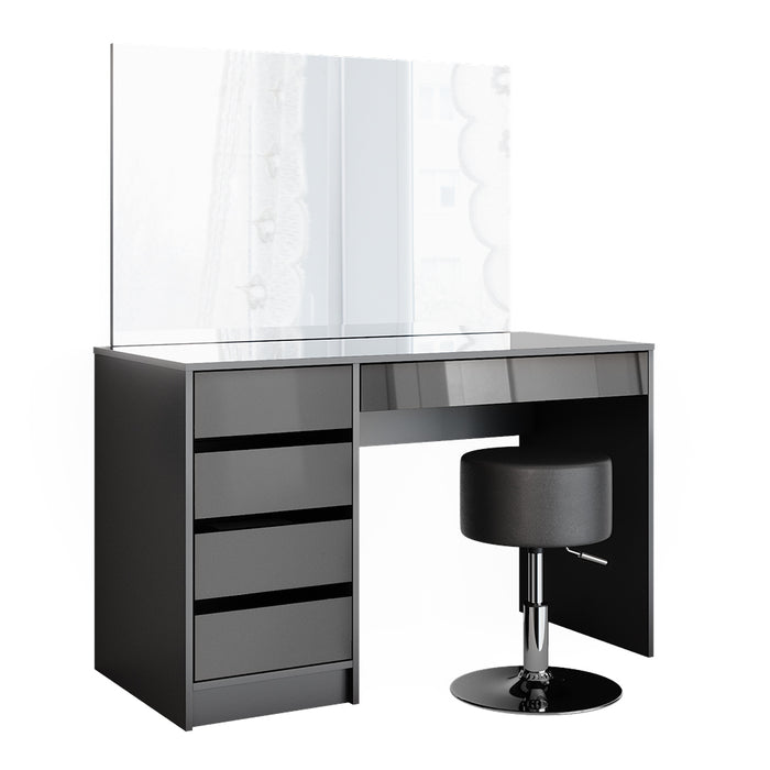 Vicco Tavolo da toeletta Antracite 55 cm con sgabello