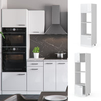 Vicco Set mobili bagno Bianco lucido 60 cm