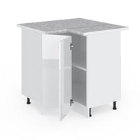 Vicco Mobile ad angolo cucina Bianco lucido 75.6 cm , PL Marmo