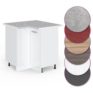 Vicco Mobile ad angolo cucina Bianco lucido 75.6 cm , PL Marmo