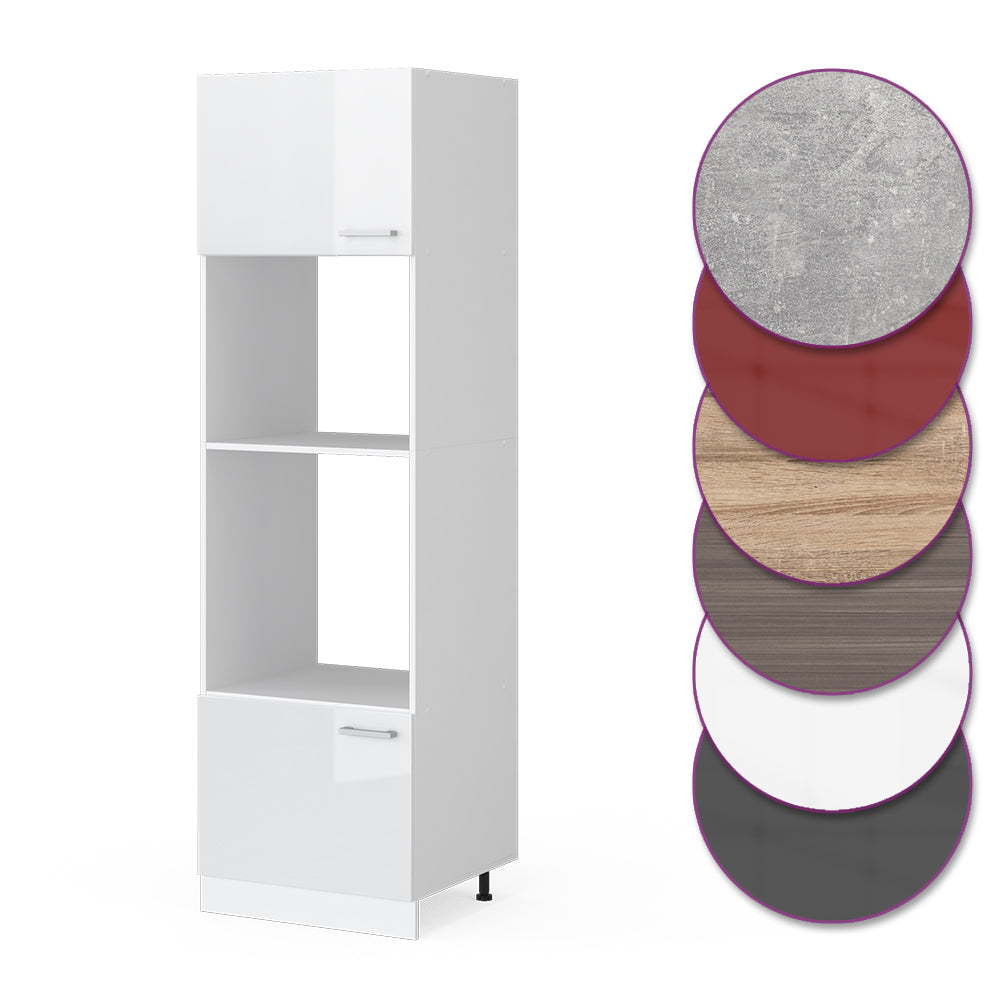 Vicco Set mobili bagno Bianco lucido 60 cm