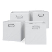 Vicco Scatola pieghevole Bianco 30 x 30 cm Set di 4